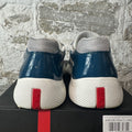 Prada Americas Cup Dark Teal Patent Sneaker Sz 7