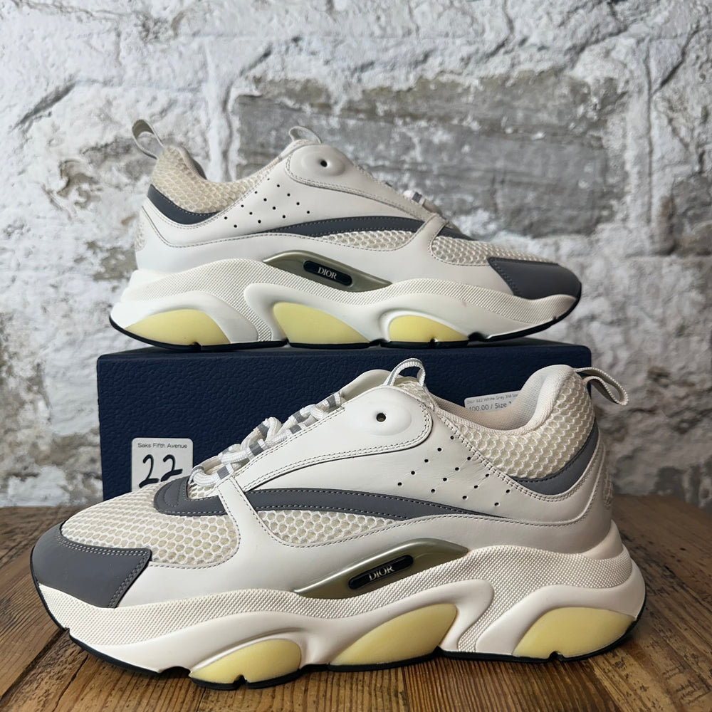 Dior B22 White Grey 3M Sneaker Sz 10 (43)