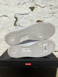 Nike Air Force 1 Low Supreme White Sz 9