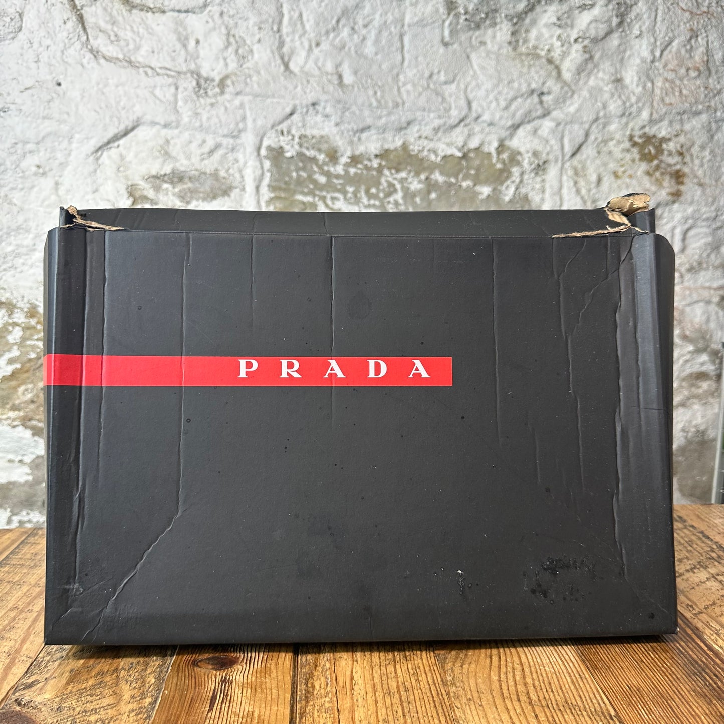 Prada Americas Cup Red Patent Grey White Sneaker Sz 7.5