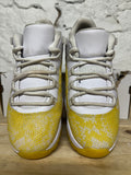 Air Jordan 11 Low Yellow Snakeskin Sz 8.5 (10W)