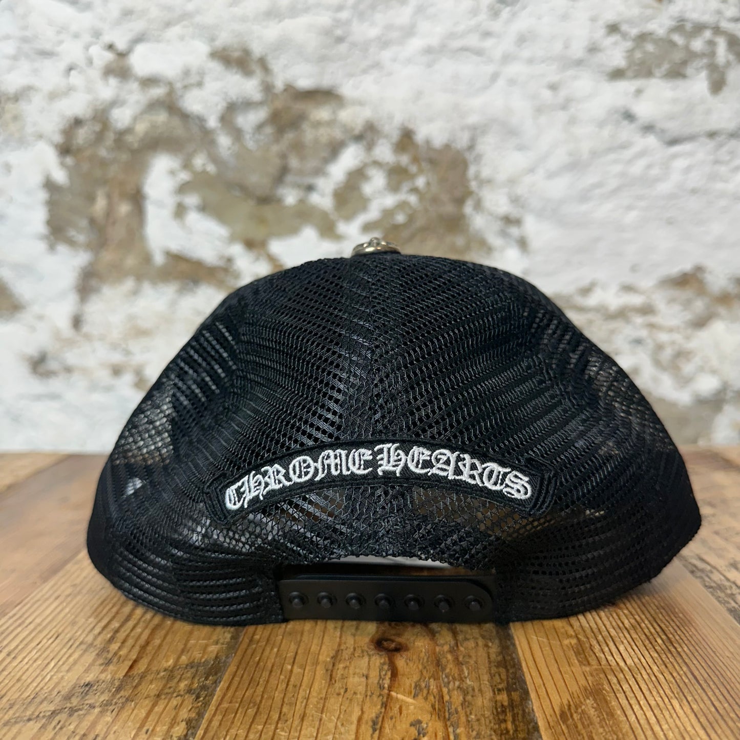 Chrome Hearts Matty Boy Anti Black Trucker Hat