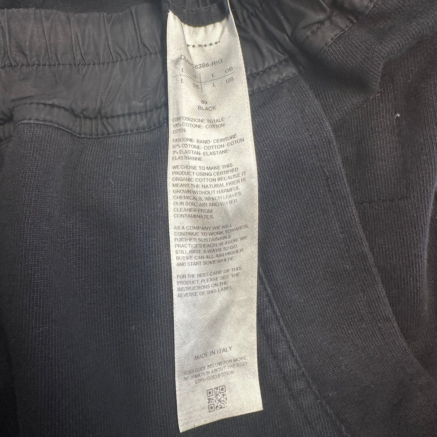 Rick Owens Mastadon Black Sweatpants Sz L