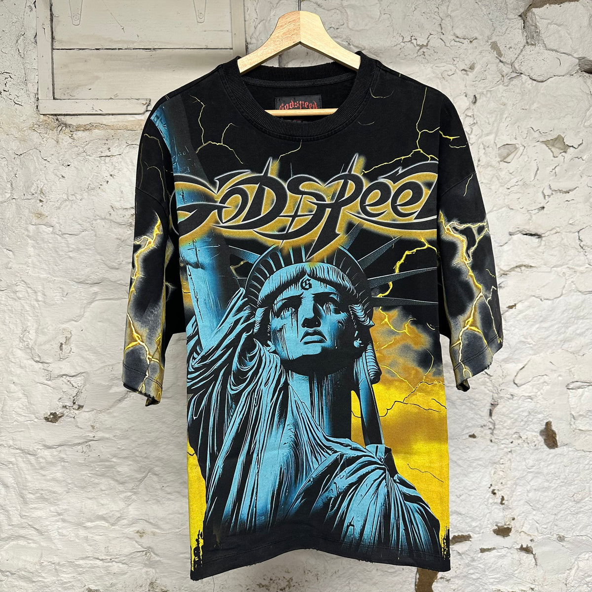 Godspeed Voltage Liberty Black T-Shirt Sz M