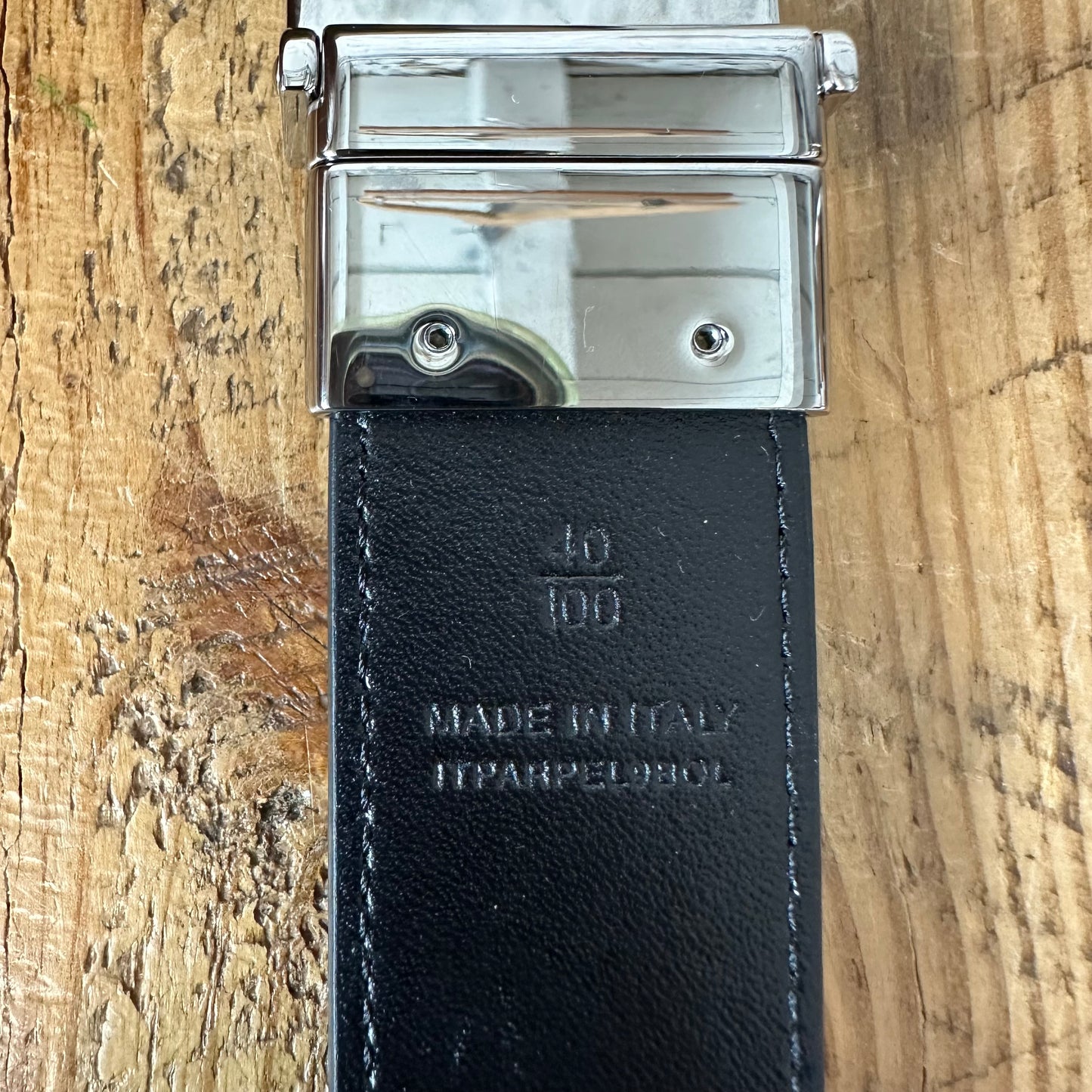 Burberry Tan Plaid Black Reversible Belt Sz (100/40)