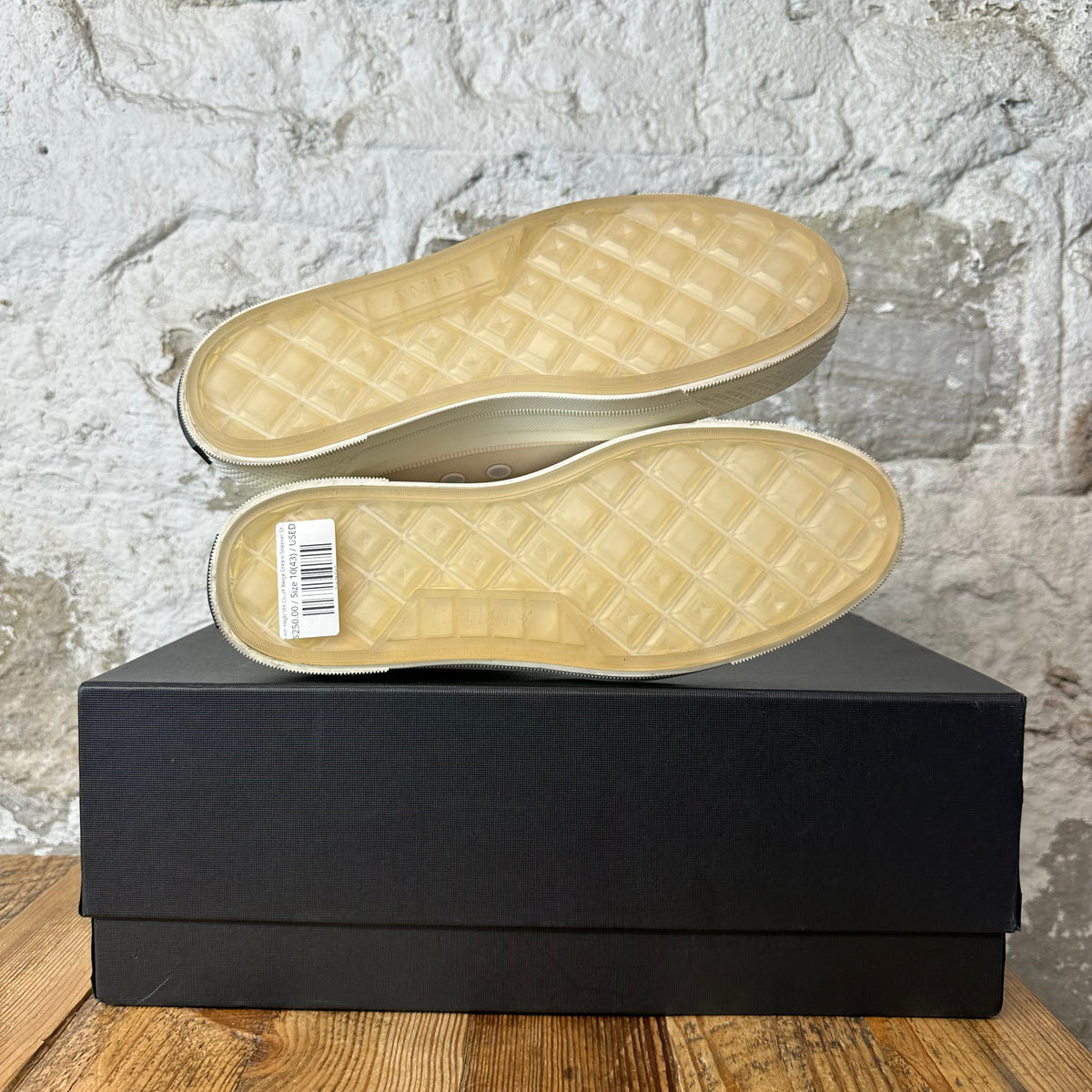 Amiri High MA Court Beige Cream Sneaker Sz 10 (43)