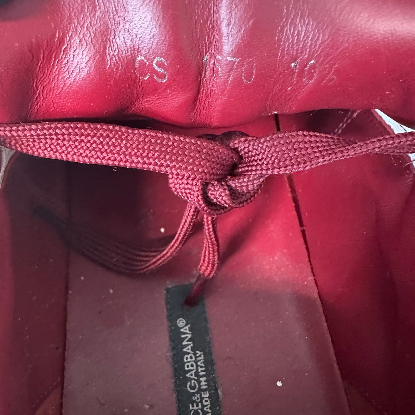 Dolce Gabbana Portofino DG Mania Red Sneaker Sz 10.5