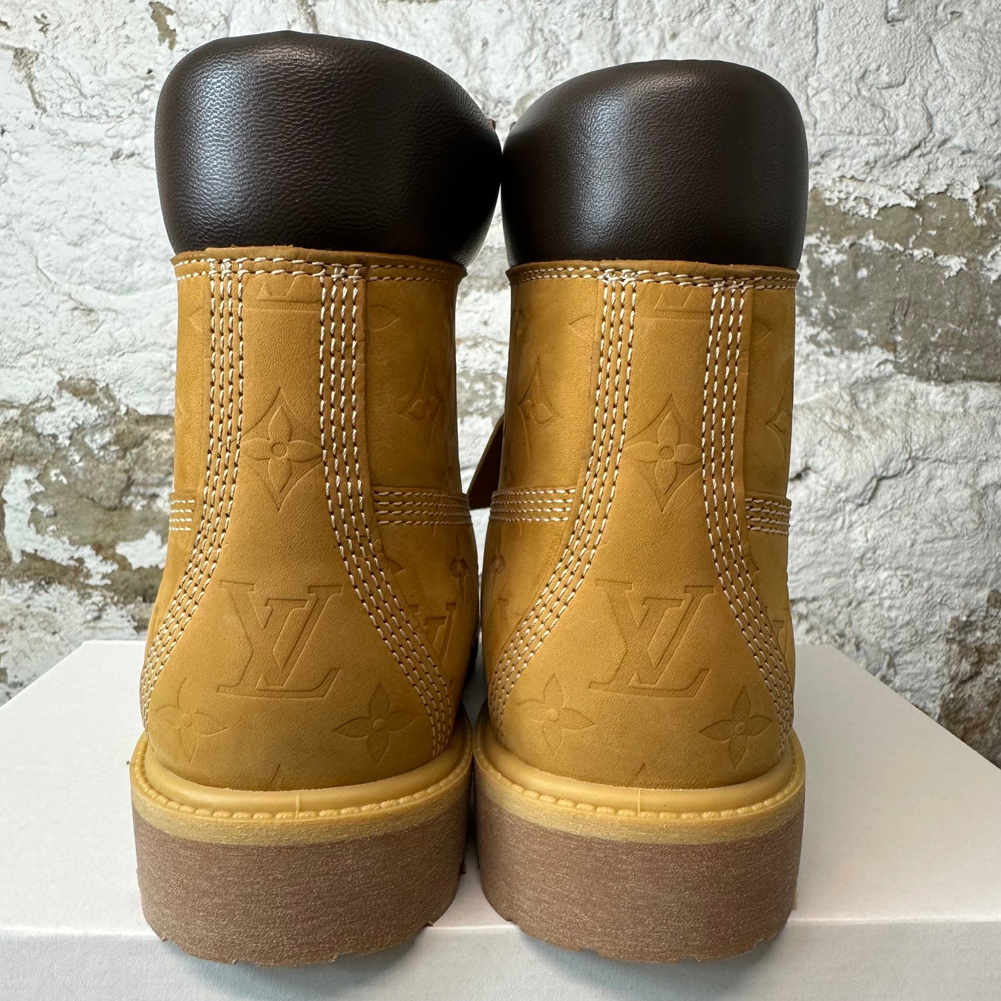 Louis Vuitton Wheat Monogram Timberland Boot Sz 10