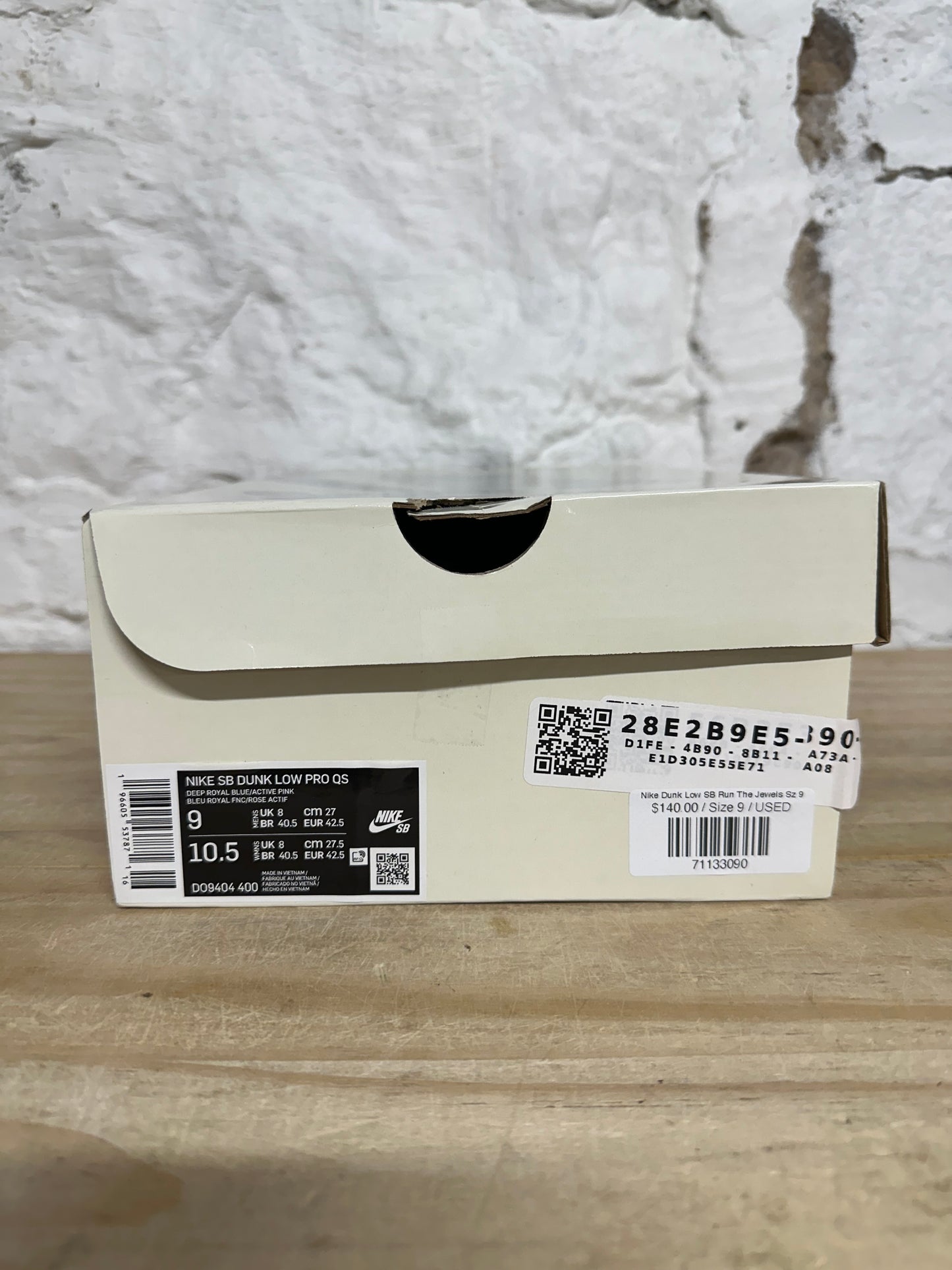 Nike Dunk Low SB Run The Jewels Sz 9