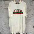 Gucci Original Logo T-shirt Cream Sz XXL