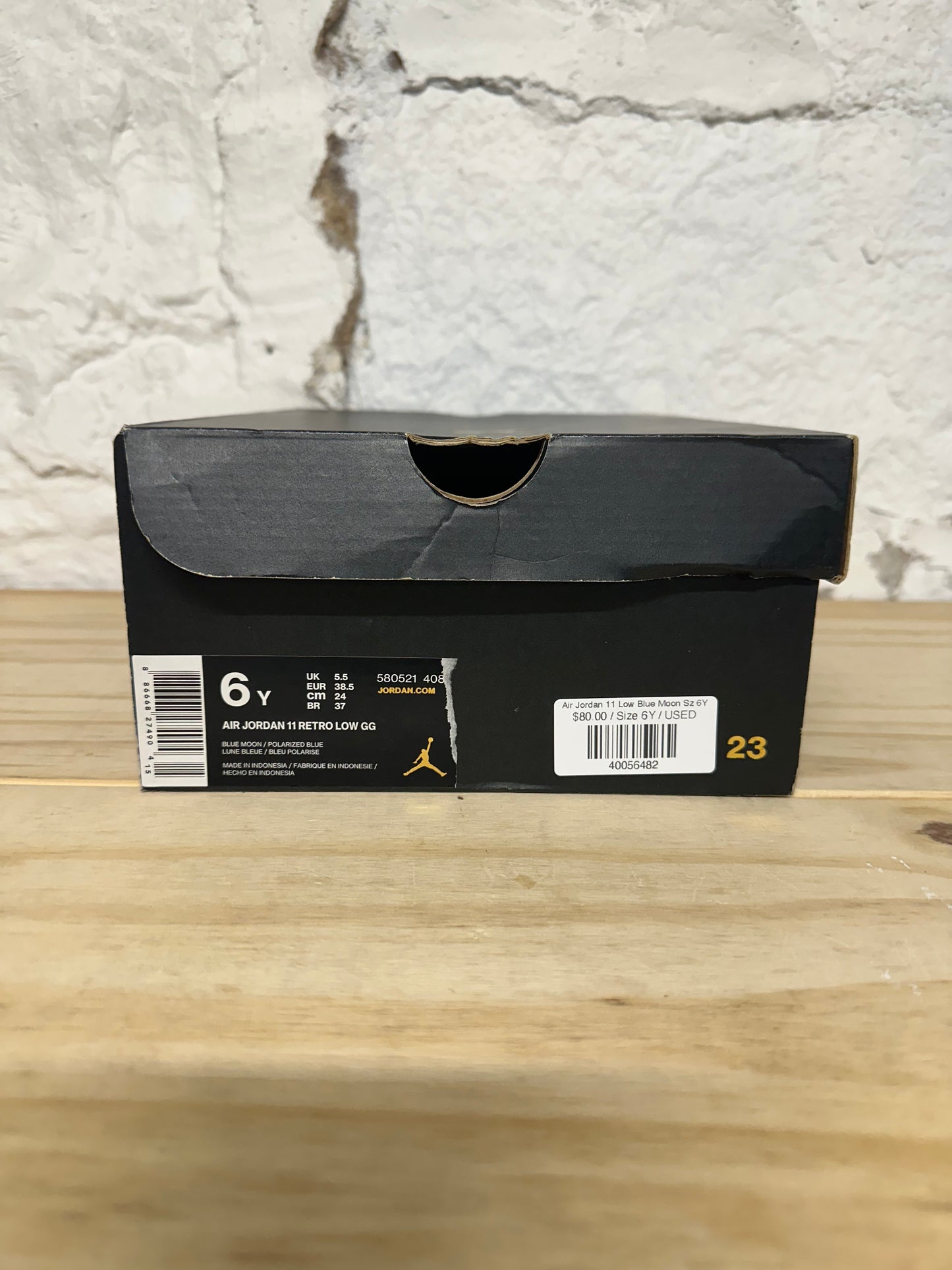 Air Jordan 11 Low Blue Moon Sz 6Y