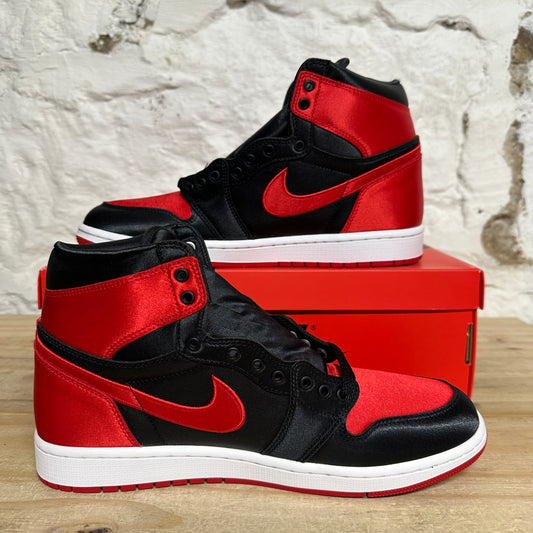 Air Jordan 1 High Satin Bred Sz 10 (11.5W) DS