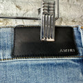 Amiri Purple Suede Core Logo Blue Denim Jeans Sz 32