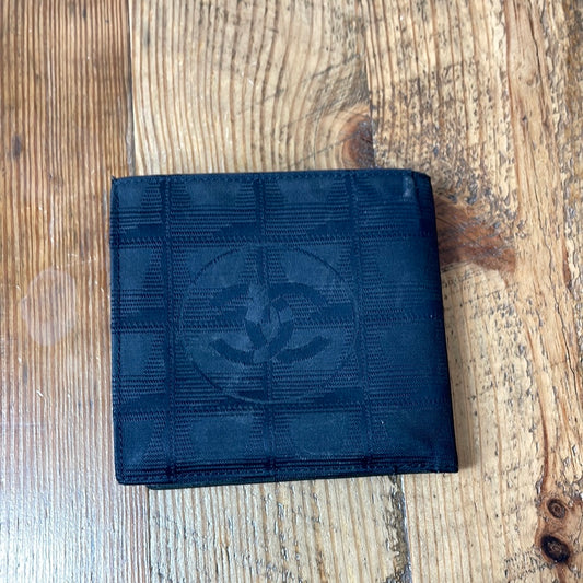 Chanel Travel Line Black Bifold Wallet