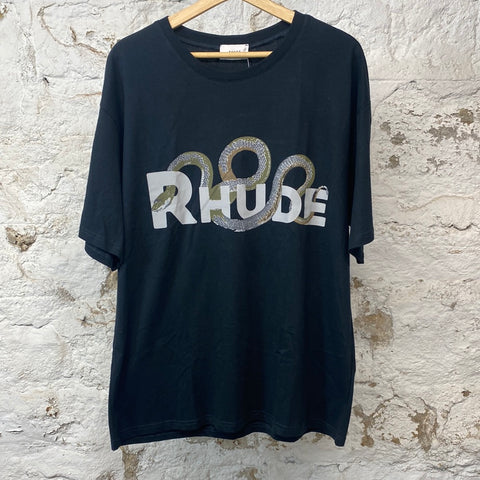 Rhude Snake Black T-shirt Sz L