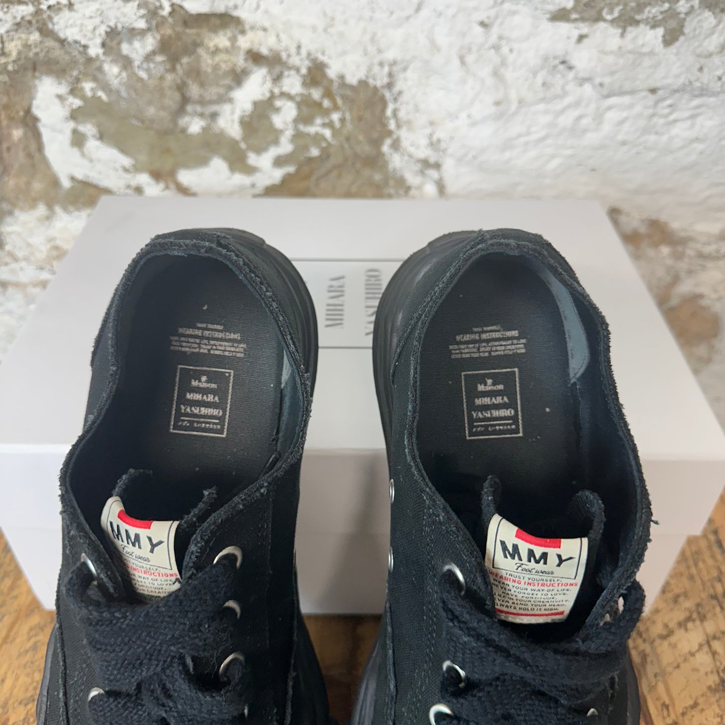 Maison Mihara Triple Black Peterson Sneaker Sz 14 (47)
