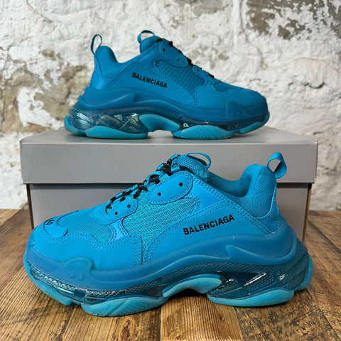 Balenciaga Triple S Teal Blue Sneaker Sz 7 (40)