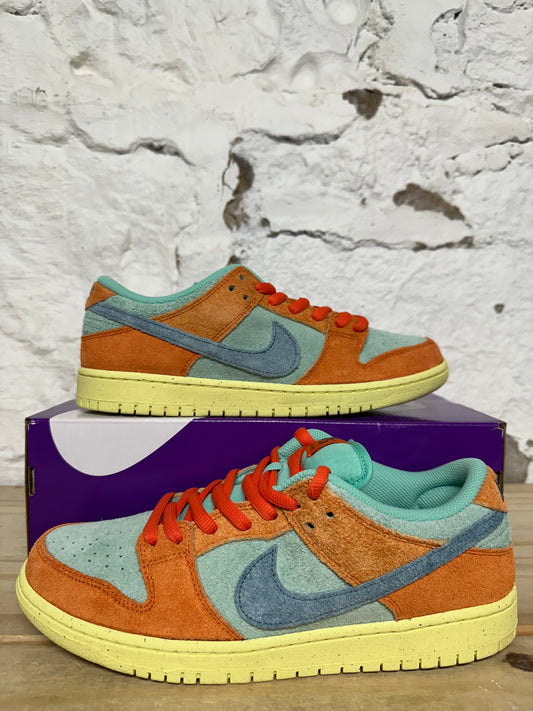 Nike Dunk Low Orange Emerald Rise Sz 10