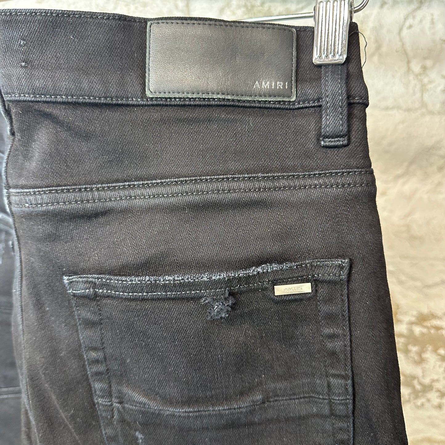 Amiri Blue Tie Dye Spell Black Denim Jeans Sz 29