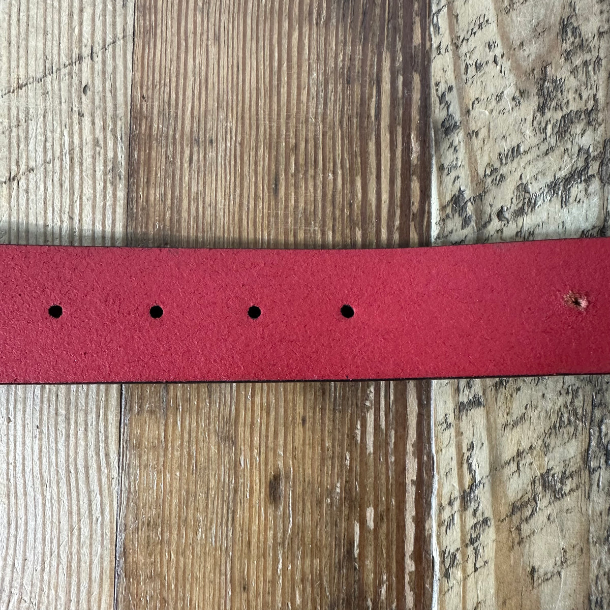 Gucci GG Red Leather Belt Sz (85/34)