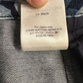 Louis Vuitton Blue Floral Monogram Blue Denim Jeans Sz 34 DS