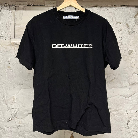 Off White TM Spellout Black T-Shirt Sz M