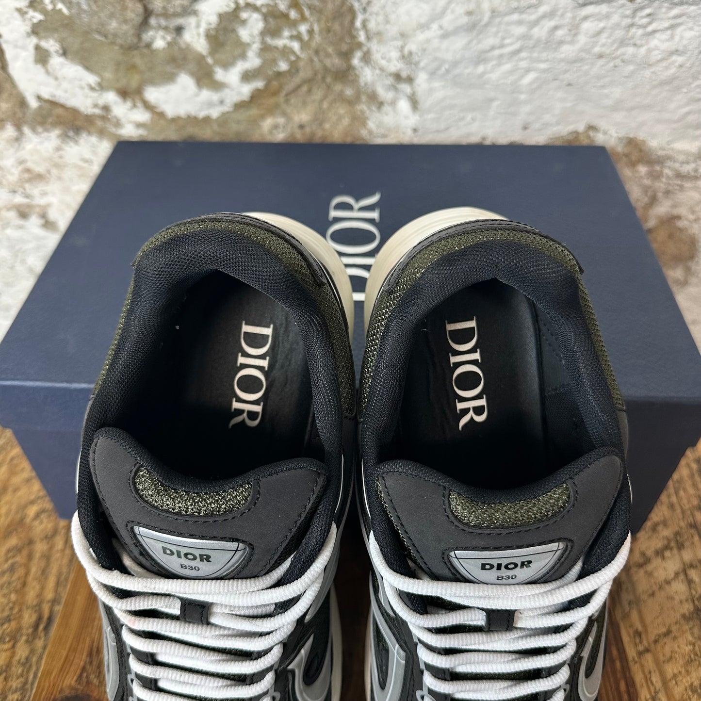 Dior B30 Black Green White Sneaker Sz 10 (43)