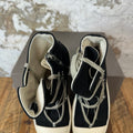 Rick Owens High Hexa Lace Black Milk Sneaker Sz 14 (47)