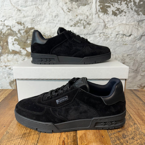 Louis Vuitton Black Suede Trainer Sz 8.5 (7LV) No Box