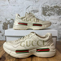 Gucci Rhyton Vintage Logo Cream Sneaker Sz 9