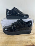 A Bathing Ape Bape Sta Low Patent Black Sz 6 DS