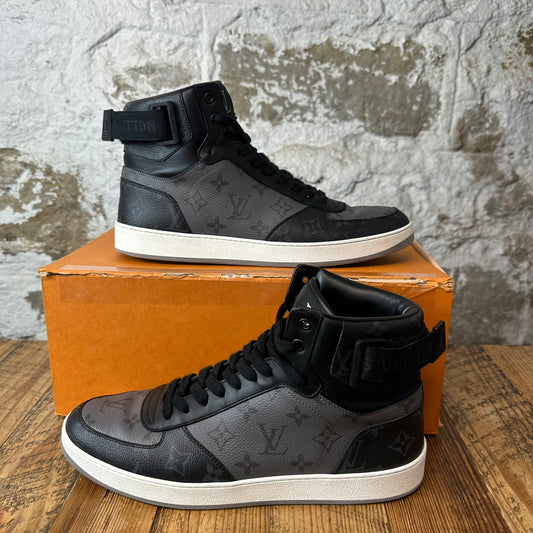 Louis Vuitton Monogram Eclipse Rivoli Sneaker Sz 10 (8.5LV)