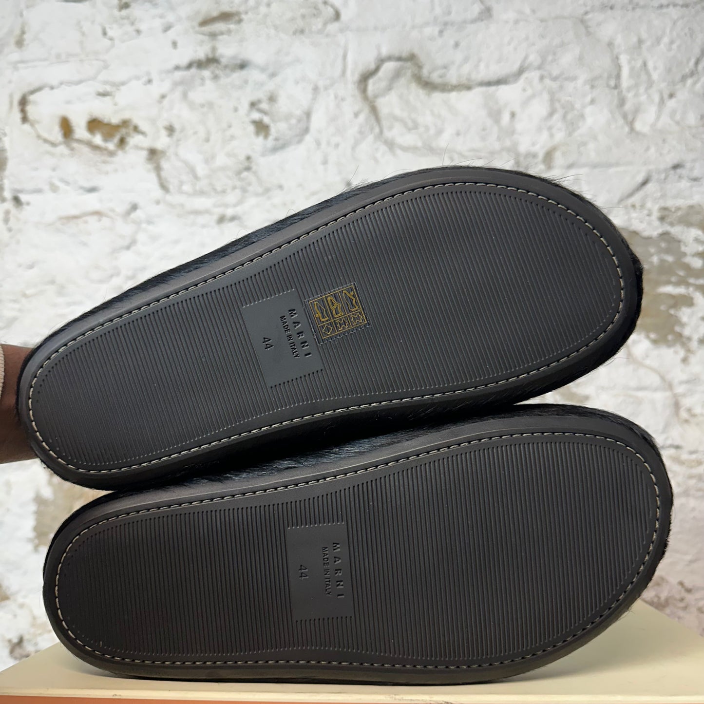Marni Fussbett Sabot Black Slide Sz 11 (44) DS