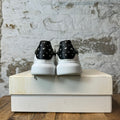 Alexander Mcqueen Black Studded Tab White Sneaker Sz 8 (41)