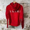 Amiri White MA Red Hoodie Sz S