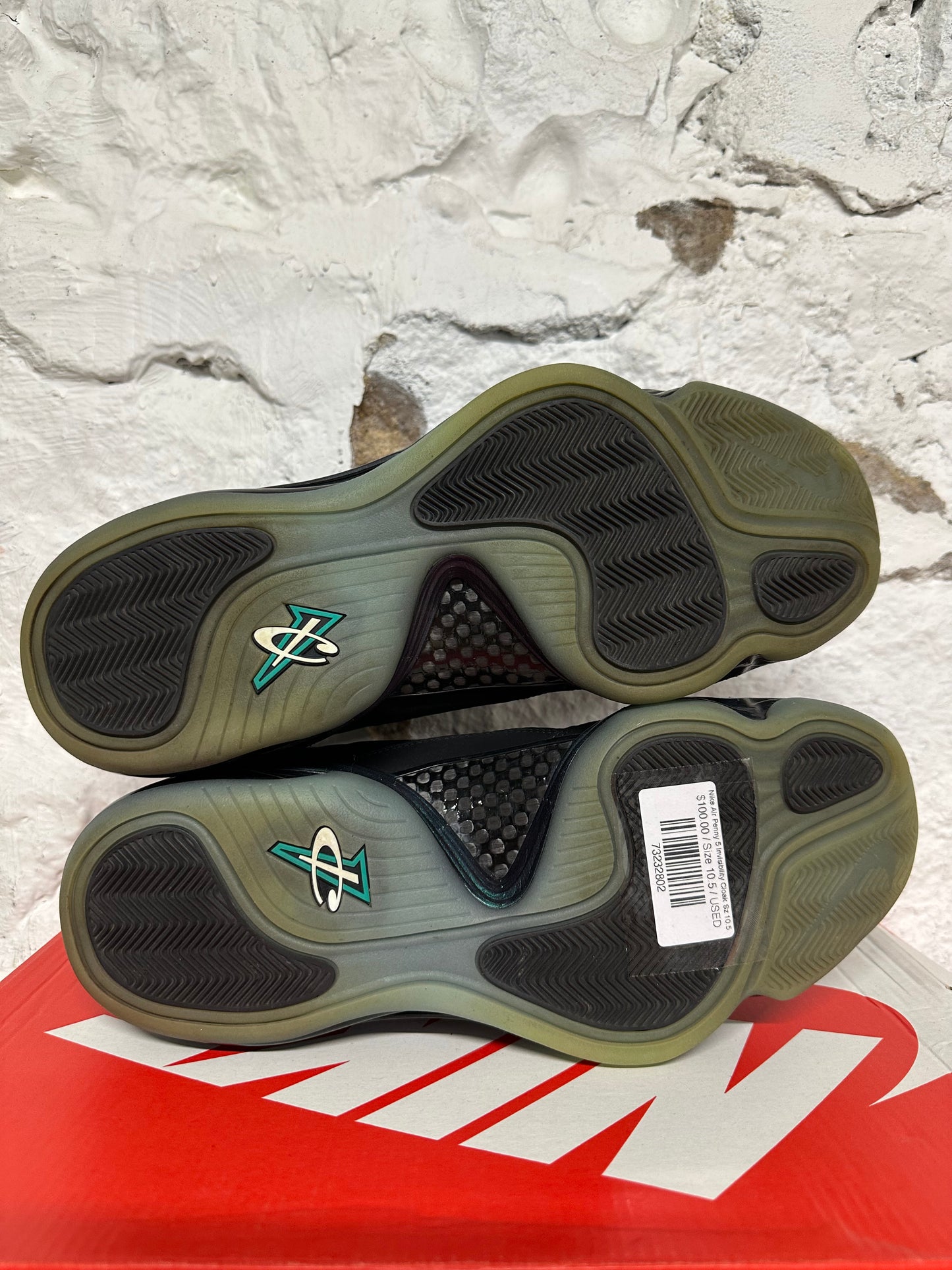 Nike Air Penny 5 Invisibility Cloak Sz 10.5