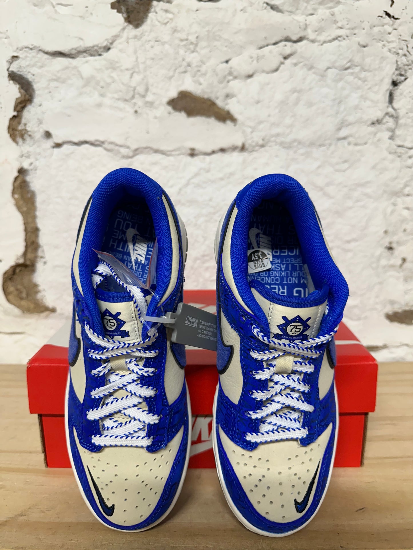 Nike Dunk Low Jackie Robinson Sz 3.5Y DS