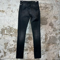 Amiri MX1 Cream Suede Black Denim Jeans Sz 28