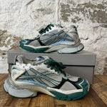 Balenciaga Runner White Green Blue Sz 10 (43)
