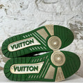 Louis Vuitton Green White Trainer Sneaker Sz 9 (7.5LV)