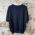 Louis Vuitton Marque Embroidered Logo Navy Polo Shirt Sz XL