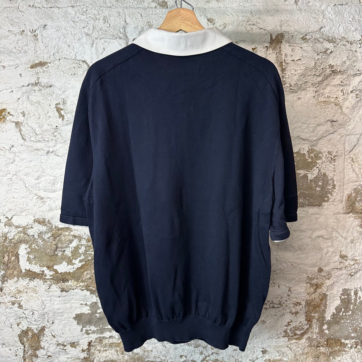 Louis Vuitton Marque Embroidered Logo Navy Polo Shirt Sz XL