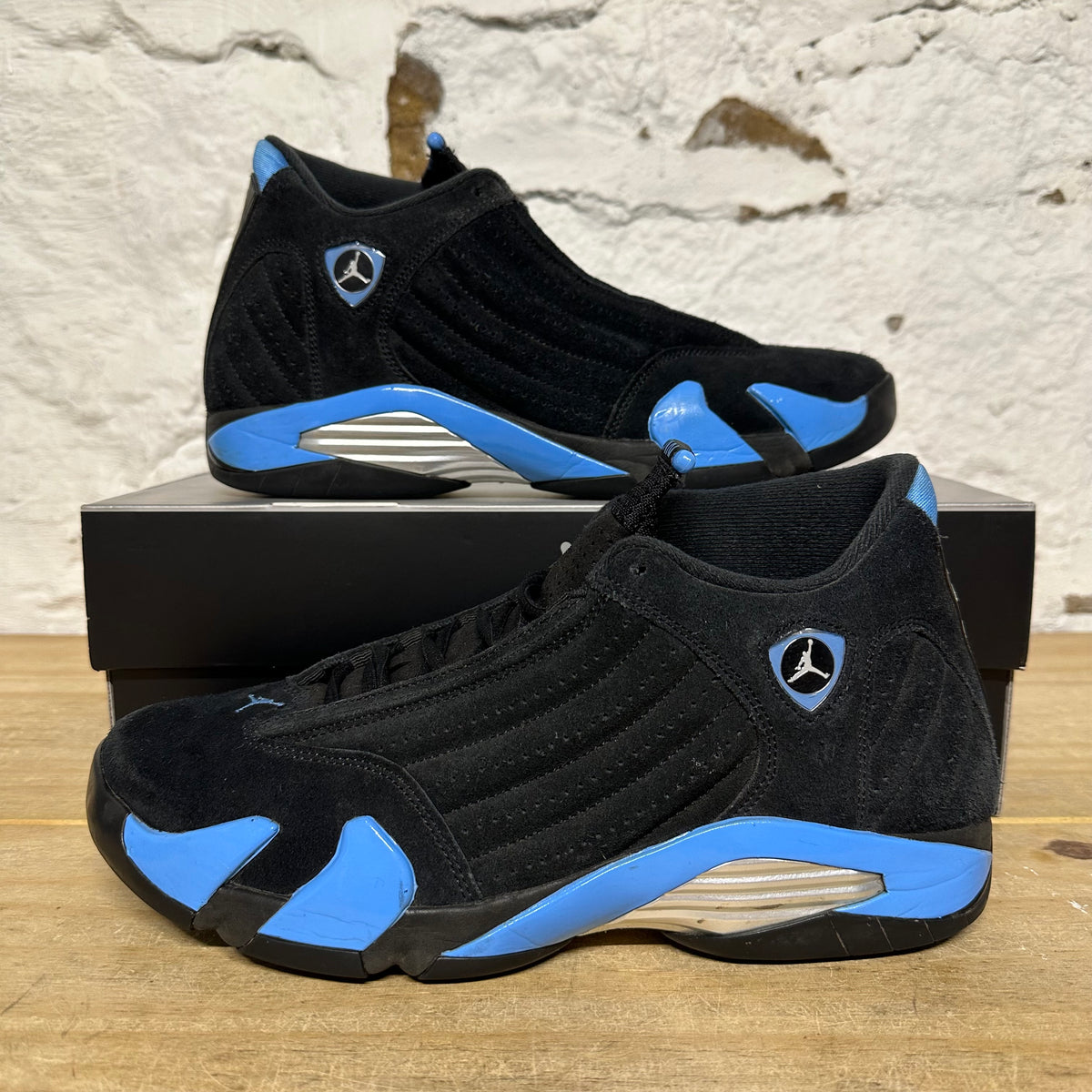 Air Jordam 14 Black University Blue Sz 11