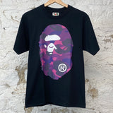 Bape Purple Camo Ape Head T-shirt