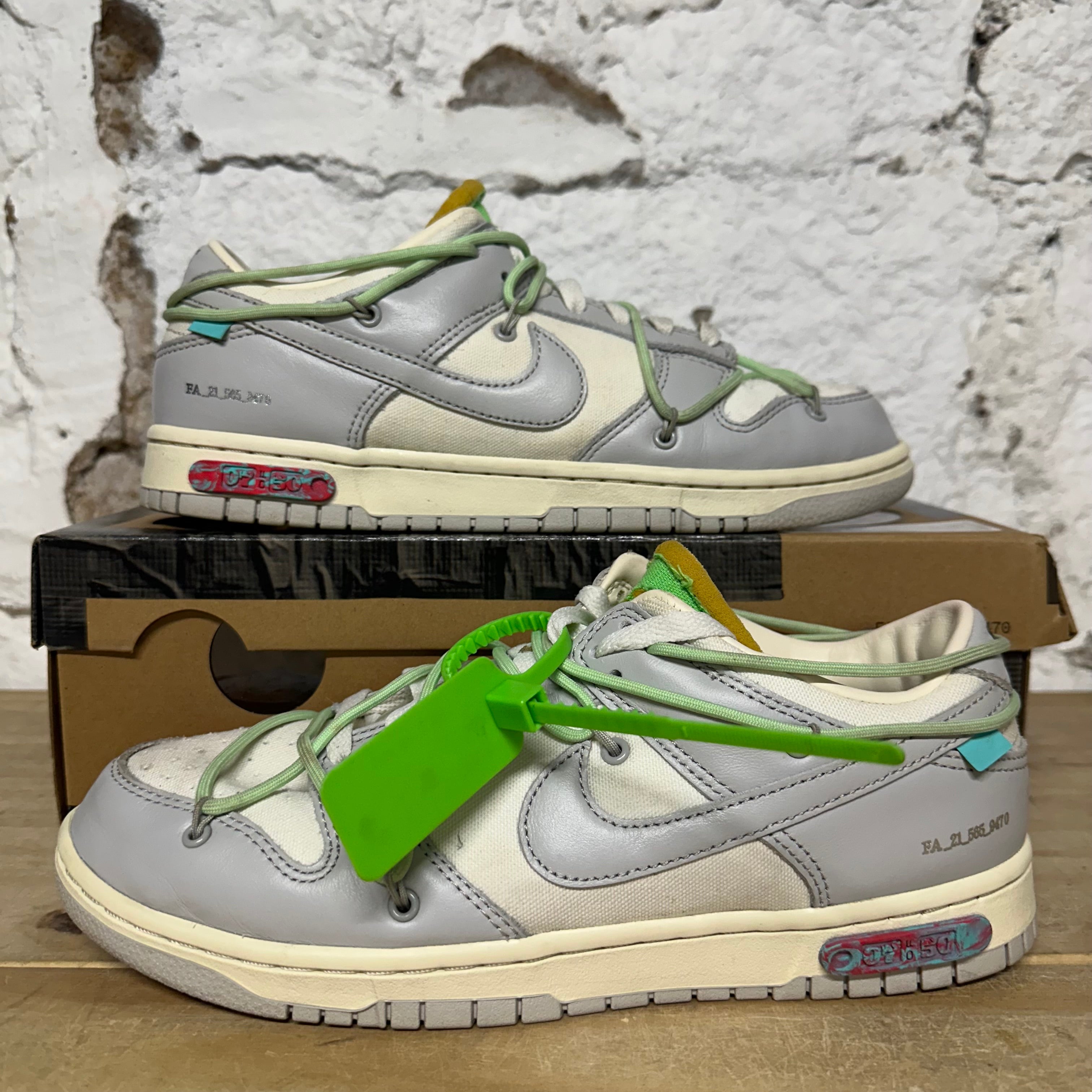 Nike Dunk Low Off-White Lot 07 Sz 9.5
