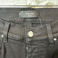 Amiri MX1 Aloha Patch Black Denim Jeans Sz 30