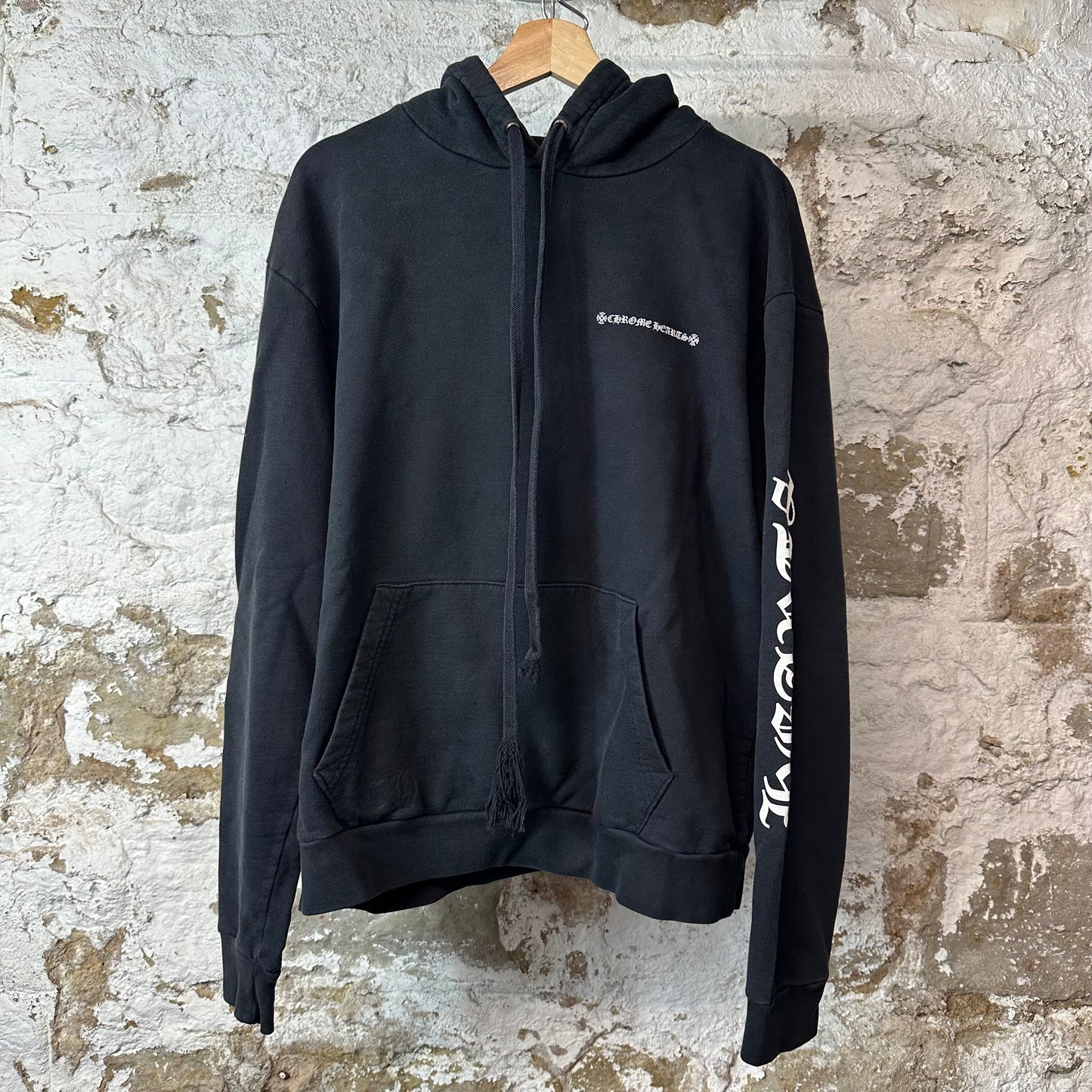 Chrome Hearts Cemetery Crosses Black Hoodie Sz S