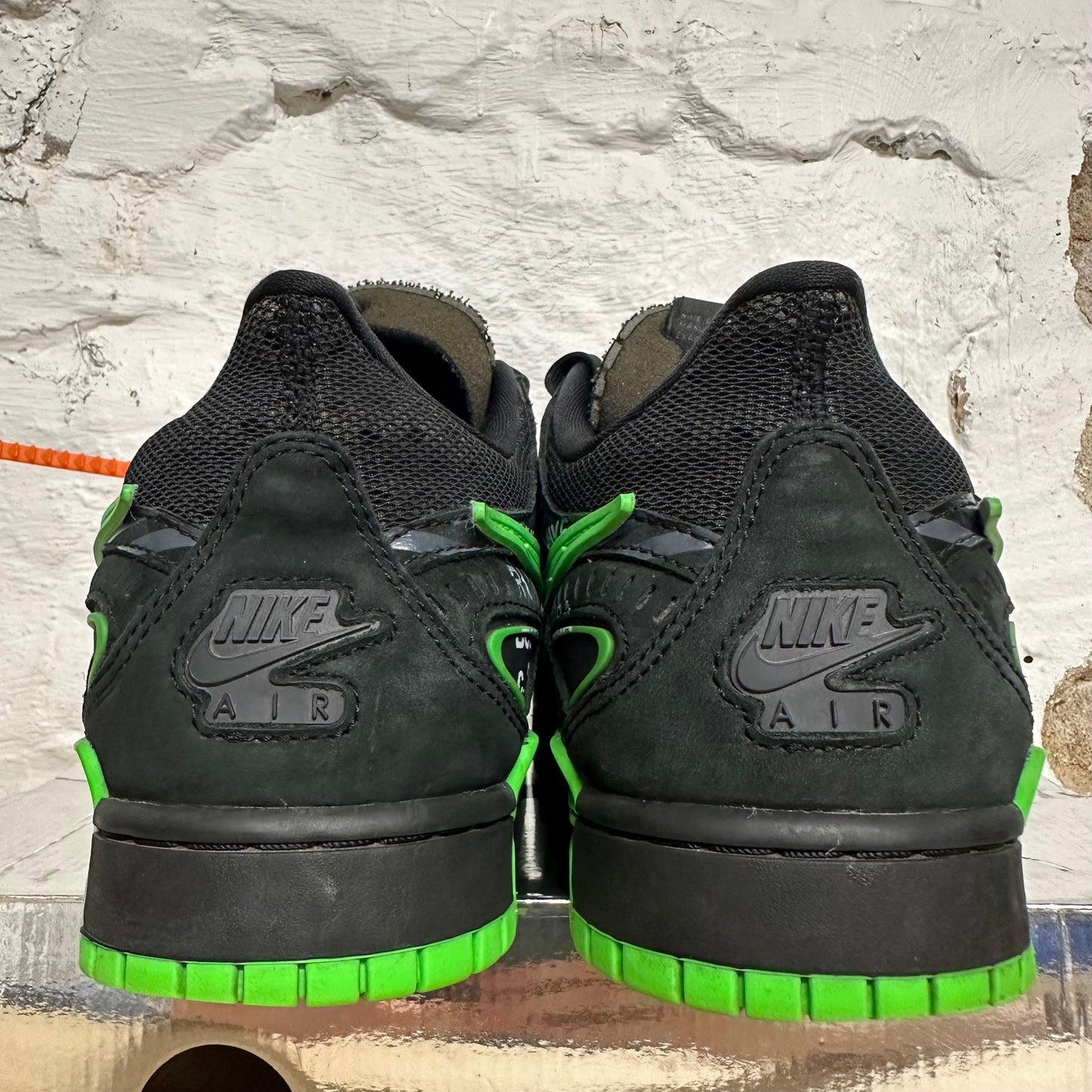 Nike Air Rubber Dunk Off-White Green Strike Sz 11