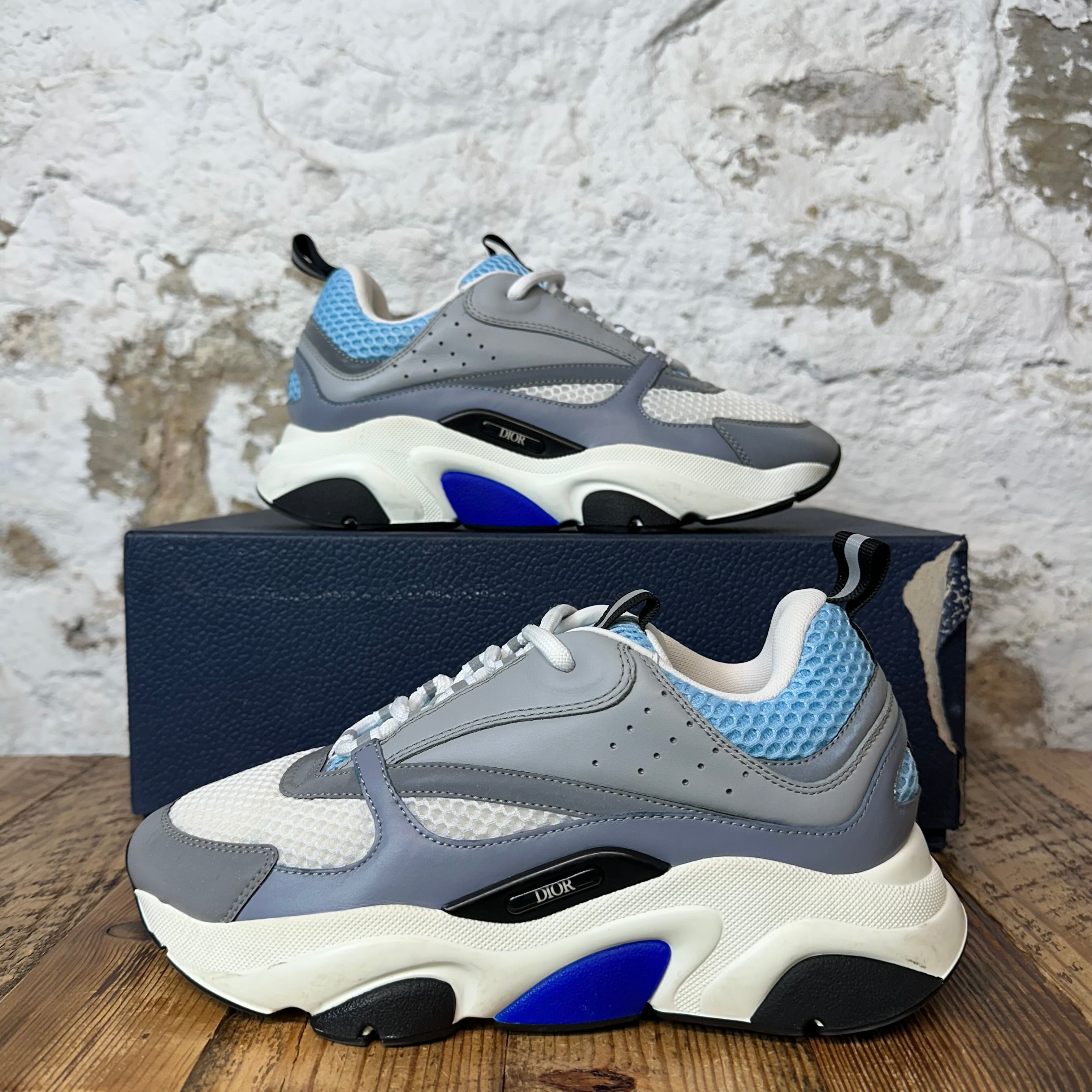 Dior B22 Blue Gray White Sneaker Sz 6 (38)