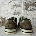 Gucci Tennis 1977 Brown Monogram Sneaker Sz 5 No Box